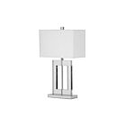 Lampe de table DEL cristal Dainolite C52T-PC 1-lumière Blanc 150w