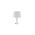 Lampe de table à incandescence Dainolite C97T-PC 1-Lumière 60W Chrome poli
