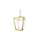 Suspendu à tige Dainolite CAG-2046C-AGB Cage 12-Lumières 60W Laiton vieilli
