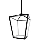 Suspendu à tige Dainolite CAG-2046C-MB Cage 12-Lumières 60W Noir mat