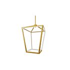 Suspendu à tige Dainolite CAG-2664C-AGB Cage 12-Lumières 60W Laiton vieilli