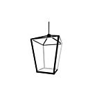 Suspendu à tige Dainolite CAG-2664C-MB Cage 12-Lumières 60W Noir mat