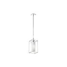 Mini suspendu DEL Dainolite CBE-61P-PC séries Cubo 1-lumière Chrome 100w