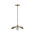 Dainolite CBL-161P-AGB Christobel 1-lumière 60W Laiton vieilli LED Suspendu