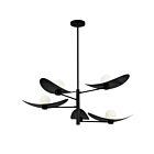 Dainolite CBL-405C-MB Cleta 6-lumières 360W Noir mat LED Lustre