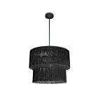 Dainolite CDL-204C-MB-BK Cadelaria 4-lumières 400W Noir LED Lustre