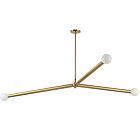 Dainolite CEB-623P-AGB Cerberus 3-Lumières 180W Laiton vieilli Suspendu