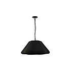 Dainolite CEC-241P-MB Cecilia 1-lumière 60W Noir mat LED Suspendu
