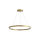 Dainolite CIR-3263C-5CCT-AGB Circulo 1-lumière 63W Laiton vieilli LED Suspendu