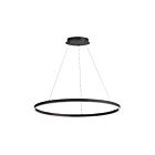 Dainolite CIR-3263C-5CCT-MB Circulo 1-lumière 63W Noir mat LED Suspendu