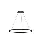 Lustre à 1 étage LED Dainolite Circulo CIR-3263C-MB 63W 1 lumière noir mat