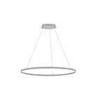 Lustre à 1 étage LED Dainolite Circulo CIR-3263C-SV 63W 1 lumière argent