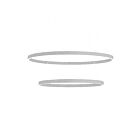 Lustre à 2 étages LED Dainolite Circulo CIR-3397C-SV 97W 2 lumières argent