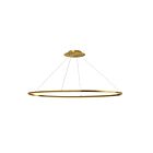 Lustre horizontal LED à 1 étage Dainolite Circulo CIR-4463C-AGB 63W 1 lumière laiton vieilli