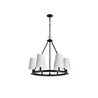 Chandelier 1 étage Dainolite Colby CLB-306C-MB-790 6-Lumières 360W Noir