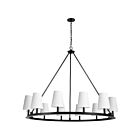 Chandelier 1 étage Dainolite Colby CLB-5212C-MB-790 12-Lumières 720W Noir