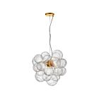 Dainolite CLZ-206P-AGB Charlize 6-Lumières 240W Laiton vieilli Suspendu