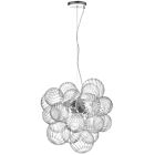 Dainolite CLZ-206P-PC Charlize 6-Lumières 240W Chromé poli Suspendu