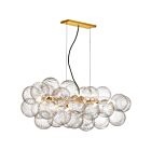 Dainolite CLZ-418HP-AGB Charlize 10-Lumières 400W Laiton vieilli Suspendu
