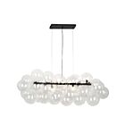 Suspendu horizontal halogène Dainolite Comet CMT-418HP-CLR-MB 400W 10 lumières transparent