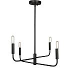 Dainolite Catalina CNA-244C-MB 4-Lumières Noir mat 240W Lustre LED