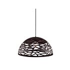 Suspendu cordon DEL Dainolite COR-161P-BK séries Coral 1-lumière Noir mat 100w