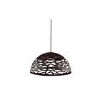Suspendu cordon DEL Dainolite COR-161P-BK séries Coral 1-lumière Noir mat 100w