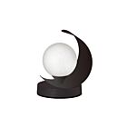 Lampe de table halogène Dainolite CRT-61T-MB 1-Lumière 25W Noir mat