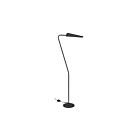 Lampe sur pied Dainolite CSE-531F-MB Cassie 1-Lumière Noir mat 60W