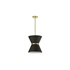 Suspendu incandescent Dainolite Caterine CTN-121P-AGB-797 100W 1 lumière noir