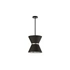 Suspendu incandescent Dainolite Caterine CTN-121P-MB-697 100W 1 lumière noir et argent