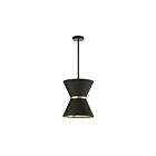 Suspendu incandescent Dainolite Caterine CTN-121P-MB-698 100W 1 lumière noir et or