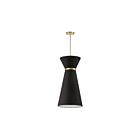 Suspendu à LED Dainolite Caterine CTN-141P-AGB-797 100W 1-Lumière Noir