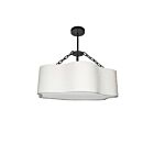 Dainolite DAL-254C-MB Pacifica 4-lumières 240W Blanc LED Lustre