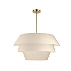 Dainolite DAL-264C-AGB Dalia 4-lumières 240W Blanc LED Lustre
