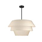 Dainolite DAL-264C-MB Pacifica 4-lumières 240W Blanc LED Lustre