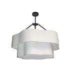 Dainolite DAL-324C-MB Dalia 4-lumières 240W Blanc LED Lustre