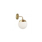 Applique murale LED Dainolite Dayana DAY-141W-AGB 1-lumière 40W laiton vieilli