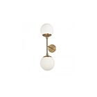 Applique murale LED Dainolite Dayana DAY-232W-AGB 2-lumières 80W laiton vieilli