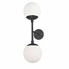 Applique murale LED Dainolite Dayana DAY-232W-MB 2-lumières 80W noir mat