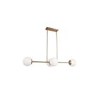 Suspendu à LED Dainolite Dayana DAY-484HP-AGB 160W 4-Lumières Laiton vieilli