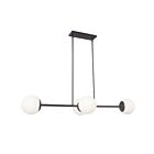 Suspendu à LED Dainolite Dayana DAY-484HP-MB 160W 4-Lumières Noir mat