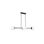 Suspendu à LED Dainolite Dayana DAY-484HP-MB 160W 4-Lumières Noir mat