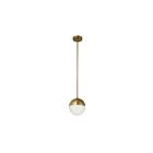 Suspendu à LED Dainolite Dayana DAY-71P-AGB 40W 1-Lumière Laiton vieilli