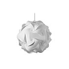 Suspendu LED Globus Squash Dainolite DBL-L-790 séries Globus 3-lumières Blanc 96w