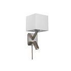 Applique murale avec lampe de lecture à LED Dainolite DLED496-SC 2-lumières Chrome satiné 63w