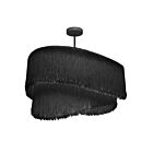 Dainolite DLN-244C-MB-BK Delaine 4-lumières 240W Noir LED Lustre