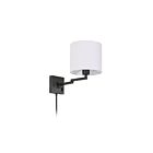 Applique murale Dainolite DMWL7713-MB 1-Lumière Noir mat 60W
