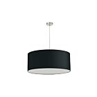 Suspendu tambour LED Dainolite DRM-L-797 séries Oversized Drum 1-lumière Noir 150w