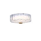 Dainolite DUL-1120LEDFH-AGB Dulce 1-Lumière 20W Transparent et laiton vieilli LED Plafonnier encastré 3000K